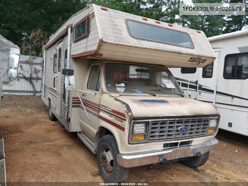 1987 Ford Econoline E350 Cutaway Van VIN: 1FDKE30L9HHC20879 Lot: 42406032