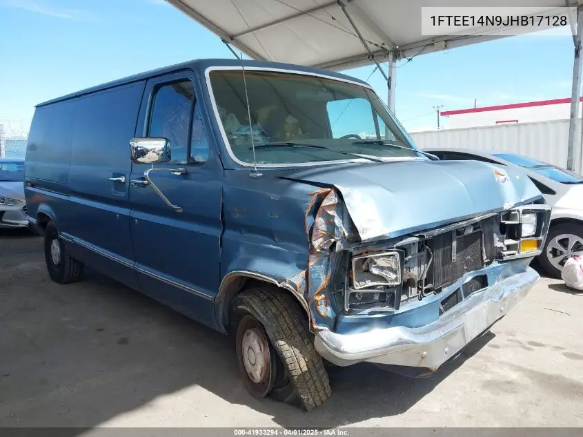 1988 Ford Econoline E150 Van VIN: 1FTEE14N9JHB17128 Lot: 41933294