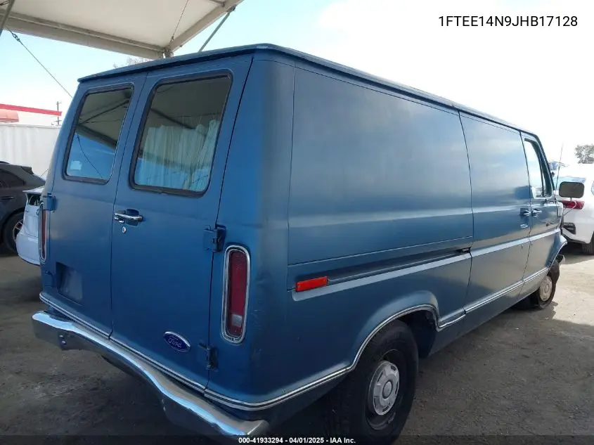 1988 Ford Econoline E150 Van VIN: 1FTEE14N9JHB17128 Lot: 41933294