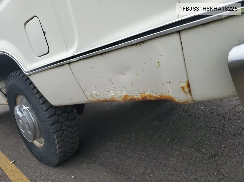 1989 Ford Econoline E350 Super Duty VIN: 1FBJS31H8KHA18226 Lot: 41383872