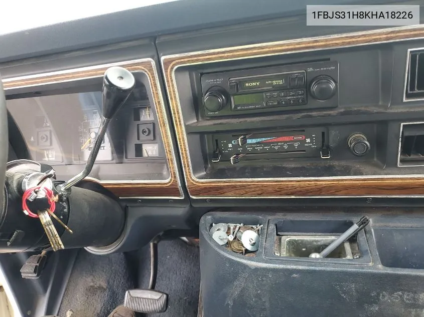 1989 Ford Econoline E350 Super Duty VIN: 1FBJS31H8KHA18226 Lot: 41383872