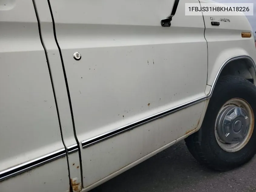 1989 Ford Econoline E350 Super Duty VIN: 1FBJS31H8KHA18226 Lot: 41383872