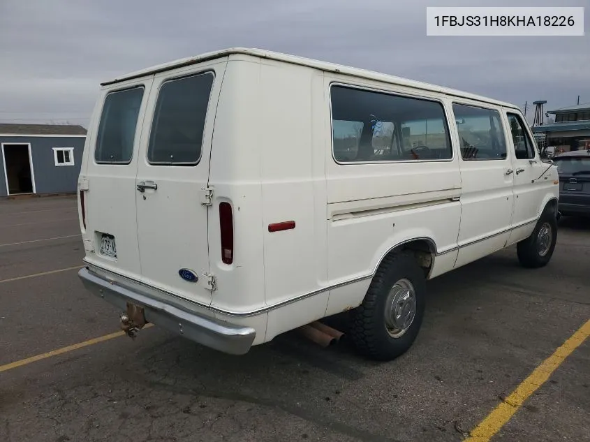 1989 Ford Econoline E350 Super Duty VIN: 1FBJS31H8KHA18226 Lot: 41383872