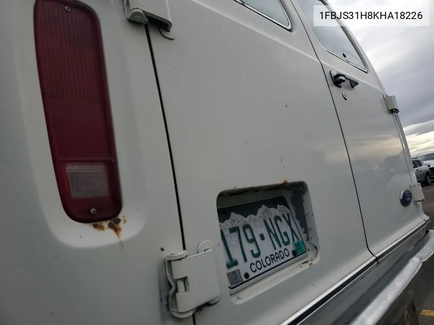 1989 Ford Econoline E350 Super Duty VIN: 1FBJS31H8KHA18226 Lot: 41383872