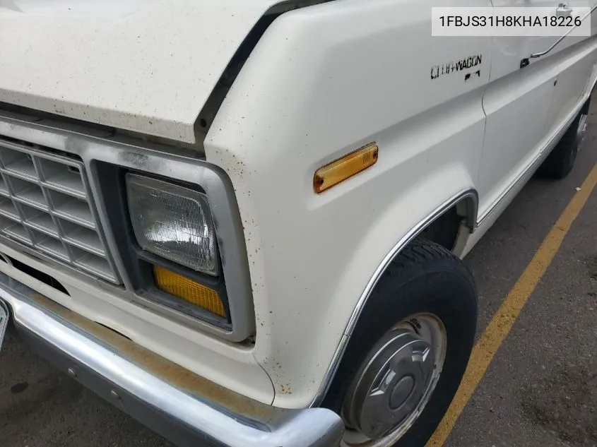 1989 Ford Econoline E350 Super Duty VIN: 1FBJS31H8KHA18226 Lot: 41383872