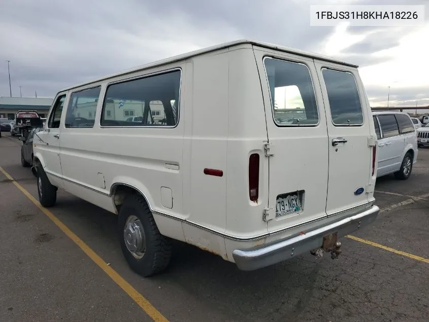 1989 Ford Econoline E350 Super Duty VIN: 1FBJS31H8KHA18226 Lot: 41383872