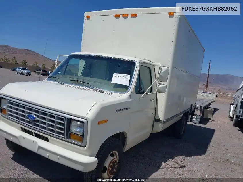 1989 Ford Econoline E350 Cutaway Van VIN: 1FDKE37GXKHB82062 Lot: 42111076