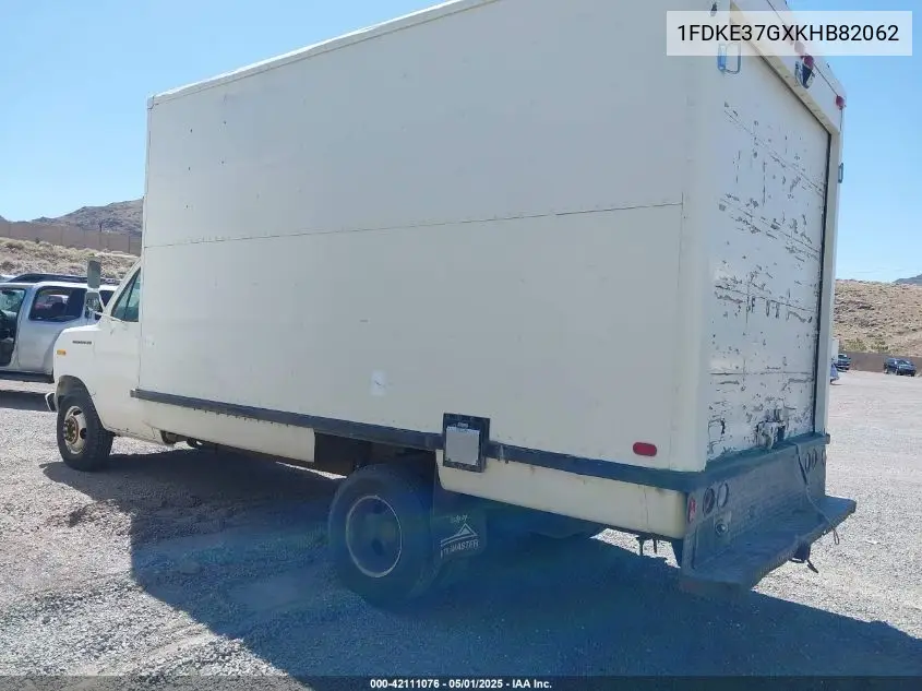 1989 Ford Econoline E350 Cutaway Van VIN: 1FDKE37GXKHB82062 Lot: 42111076
