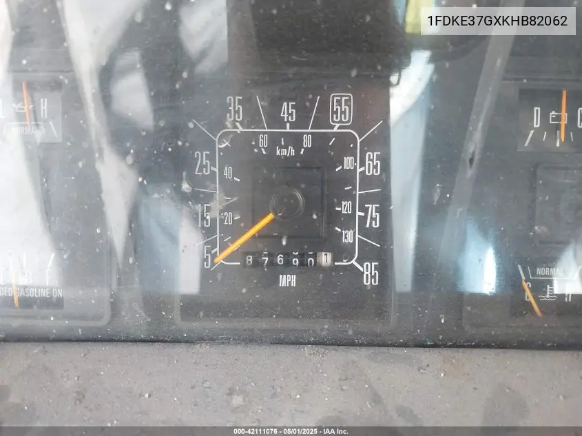 1989 Ford Econoline E350 Cutaway Van VIN: 1FDKE37GXKHB82062 Lot: 42111076