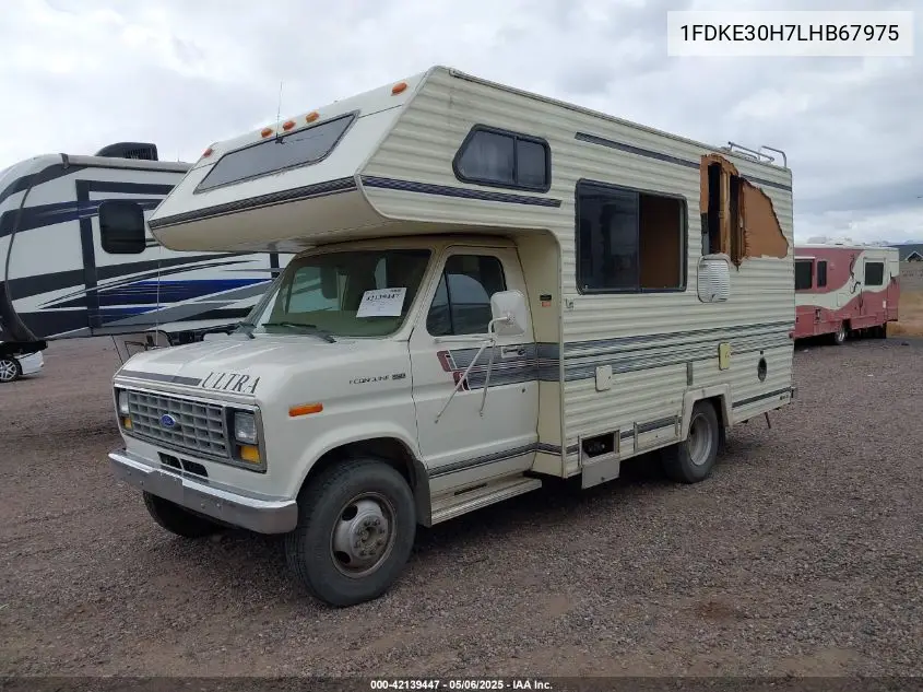 1990 Ford Econoline E350 Cutaway Van VIN: 1FDKE30H7LHB67975 Lot: 42139447