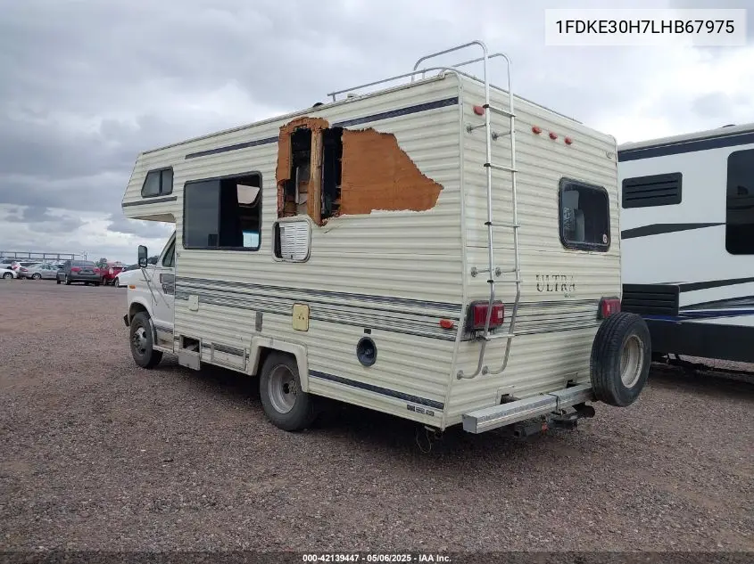 1990 Ford Econoline E350 Cutaway Van VIN: 1FDKE30H7LHB67975 Lot: 42139447