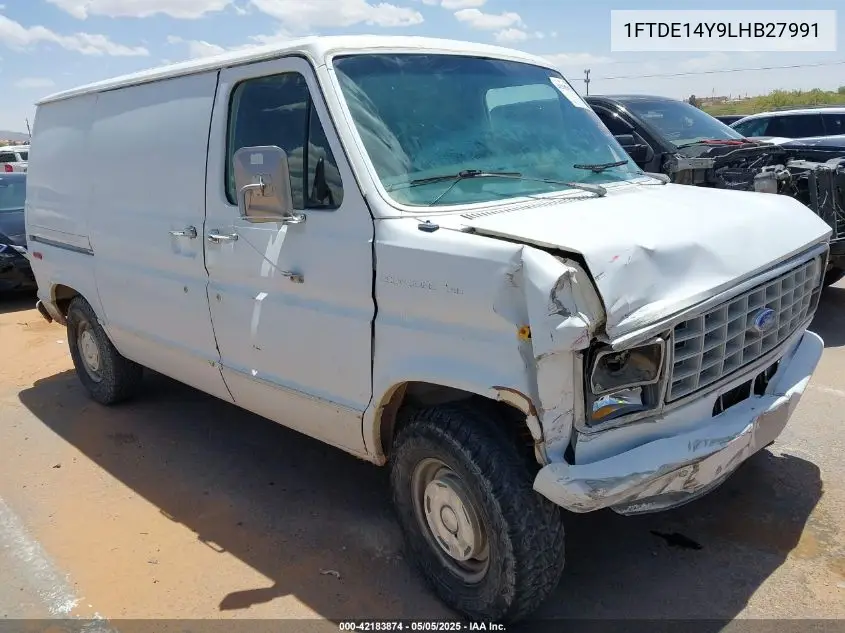 1990 Ford Econoline E150 Van VIN: 1FTDE14Y9LHB27991 Lot: 42183874