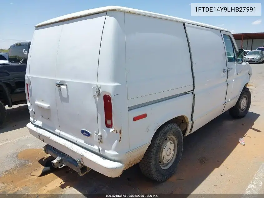 1990 Ford Econoline E150 Van VIN: 1FTDE14Y9LHB27991 Lot: 42183874