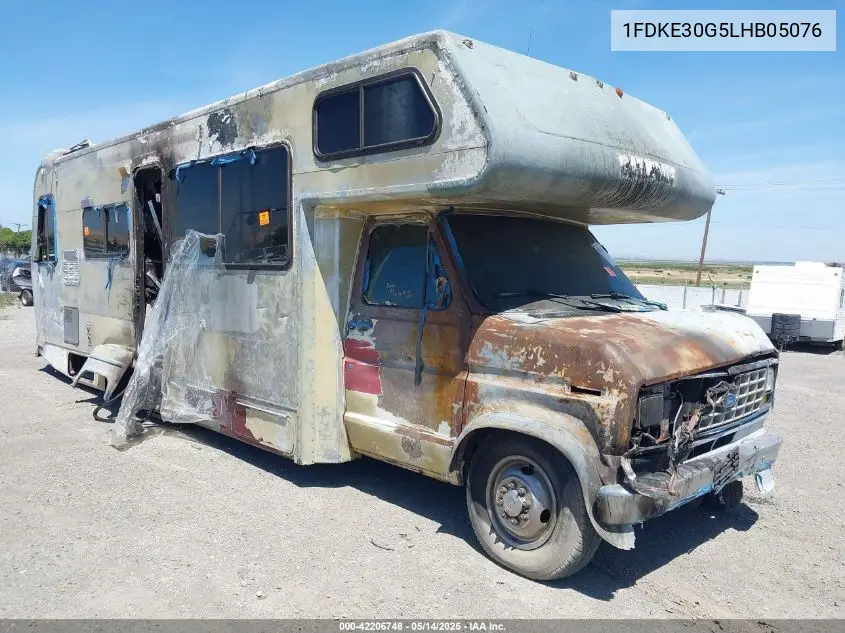 1990 Ford Econoline E350 Cutaway Van VIN: 1FDKE30G5LHB05076 Lot: 42206748