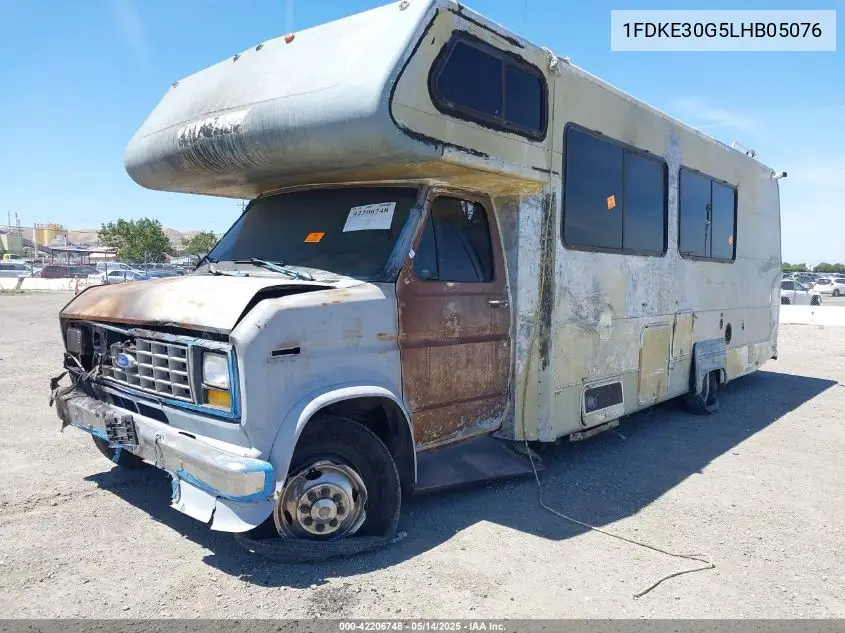 1990 Ford Econoline E350 Cutaway Van VIN: 1FDKE30G5LHB05076 Lot: 42206748