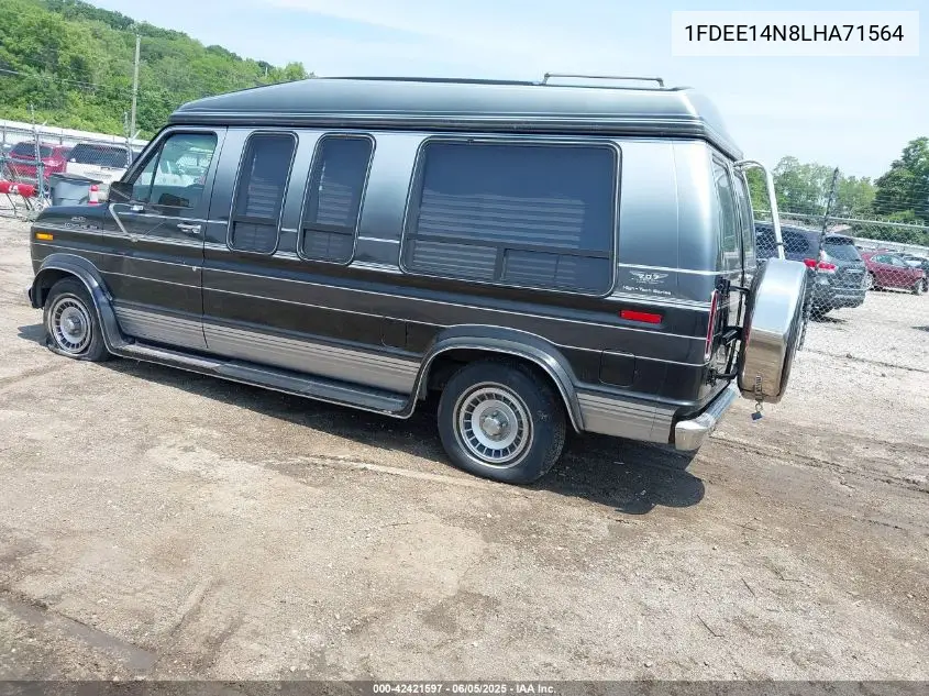 1990 Ford Econoline E150 Van VIN: 1FDEE14N8LHA71564 Lot: 42421597