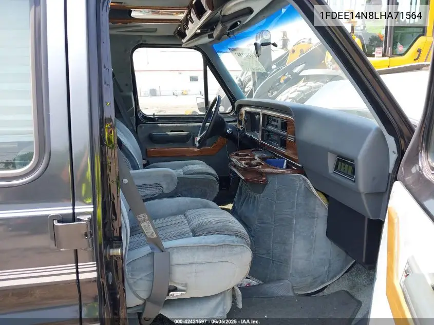 1990 Ford Econoline E150 Van VIN: 1FDEE14N8LHA71564 Lot: 42421597