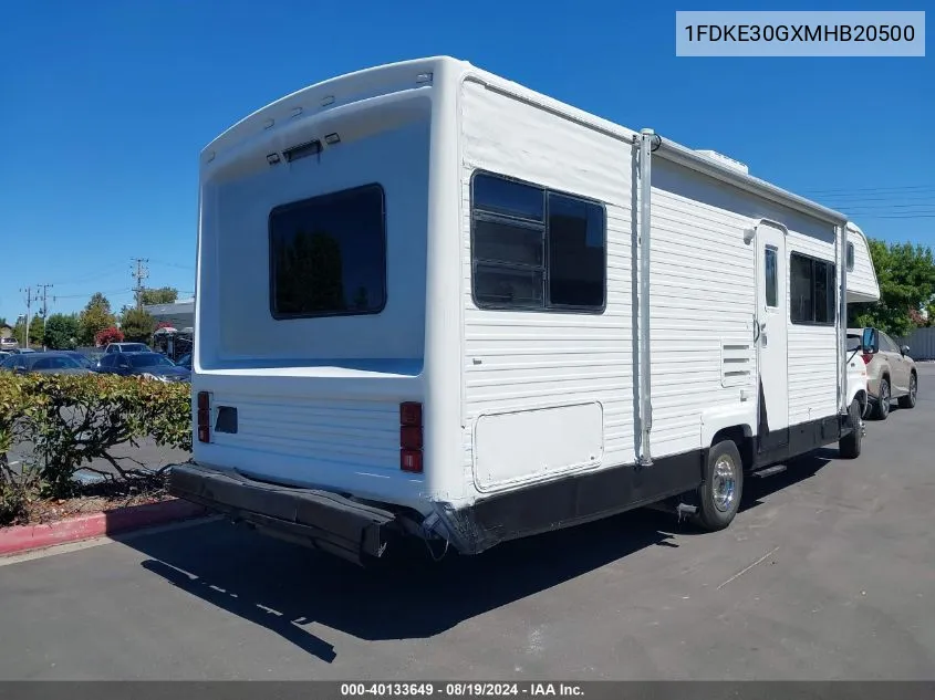 1991 Ford Econoline E350 Cutaway Van VIN: 1FDKE30GXMHB20500 Lot: 40133649
