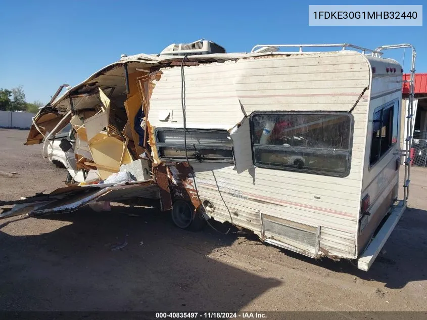 1991 Ford Econoline E350 Cutaway Van VIN: 1FDKE30G1MHB32440 Lot: 40835497