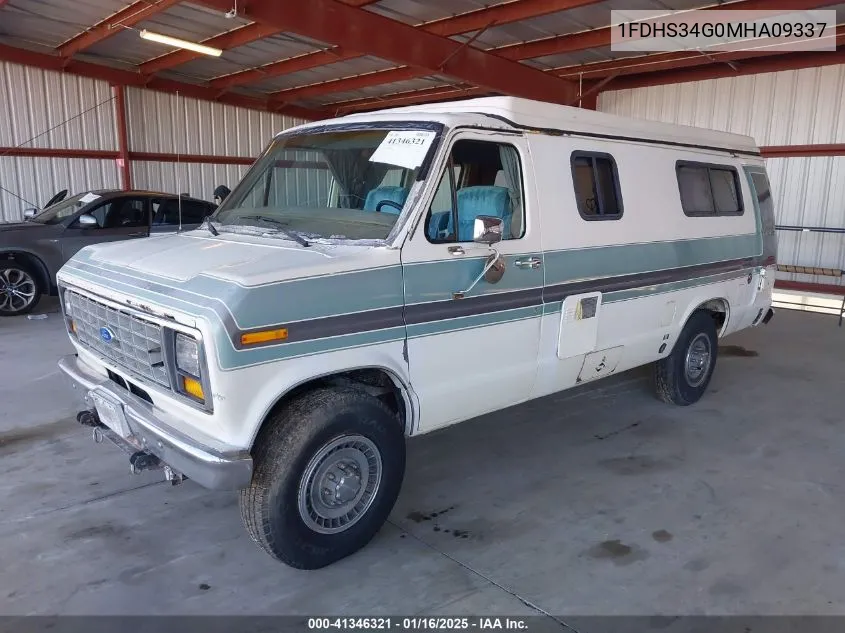 1991 Ford Econoline E350 Super Duty Van VIN: 1FDHS34G0MHA09337 Lot: 41346321