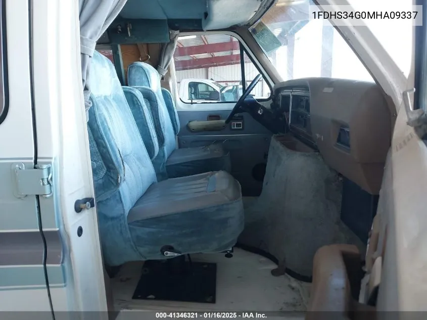 1991 Ford Econoline E350 Super Duty Van VIN: 1FDHS34G0MHA09337 Lot: 41346321