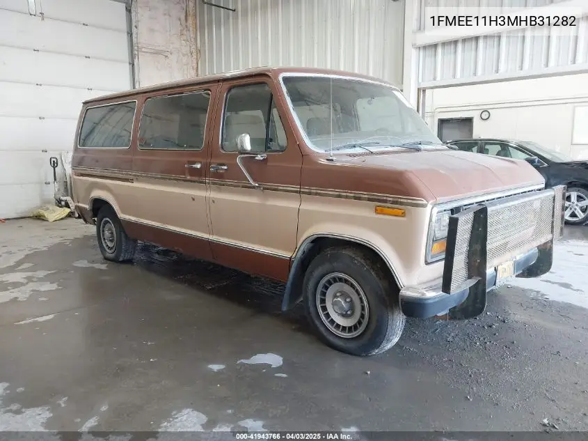 1991 Ford Econoline E150 VIN: 1FMEE11H3MHB31282 Lot: 41943766