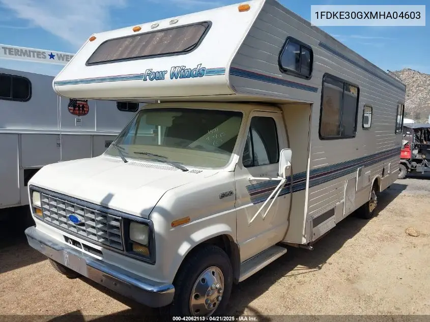 1991 Ford Econoline E350 Cutaway Van VIN: 1FDKE30GXMHA04603 Lot: 42062113