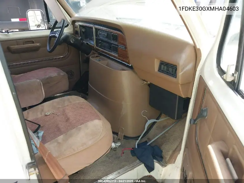 1991 Ford Econoline E350 Cutaway Van VIN: 1FDKE30GXMHA04603 Lot: 42062113