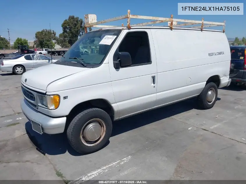 2001 Ford E-250 Commercial/Recreational VIN: 1FTNE24LX1HA75105 Lot: 42721977