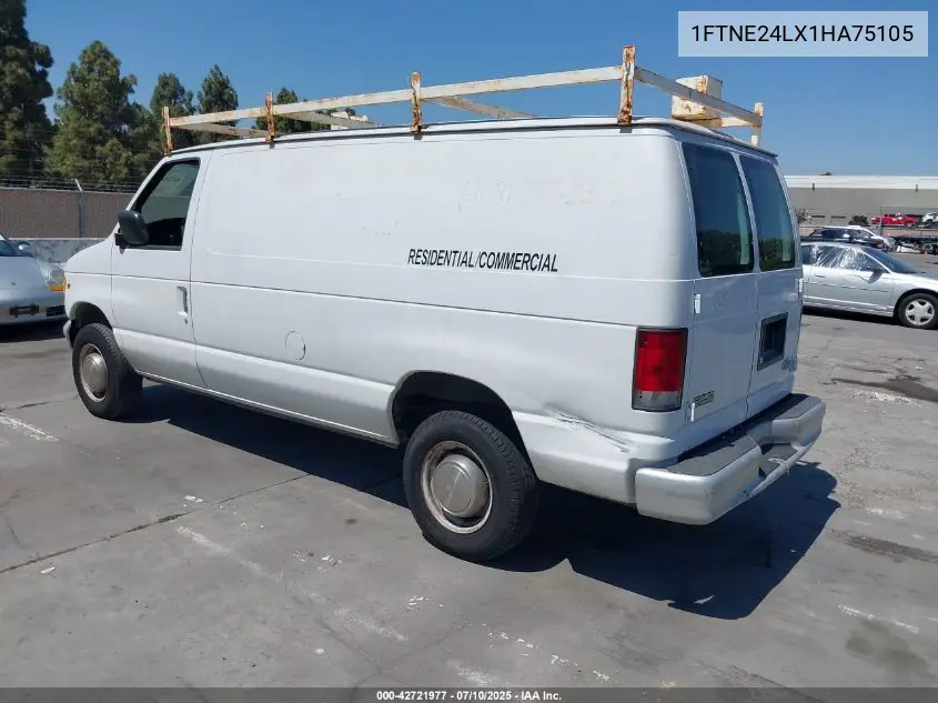 2001 Ford E-250 Commercial/Recreational VIN: 1FTNE24LX1HA75105 Lot: 42721977