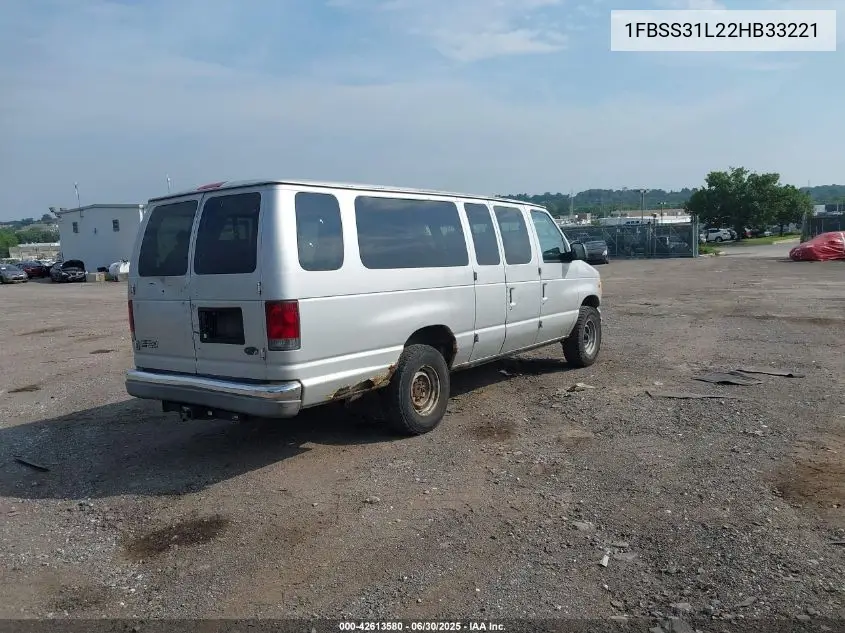 2002 Ford Econoline Xl/Xlt VIN: 1FBSS31L22HB33221 Lot: 42613580