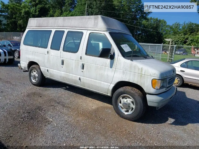 2002 Ford Econoline Commercial VIN: 1FTNE242X2HA90857 Lot: 42716391
