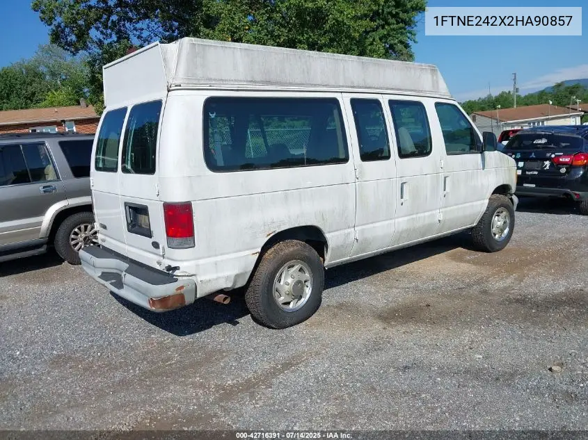 2002 Ford Econoline Commercial VIN: 1FTNE242X2HA90857 Lot: 42716391