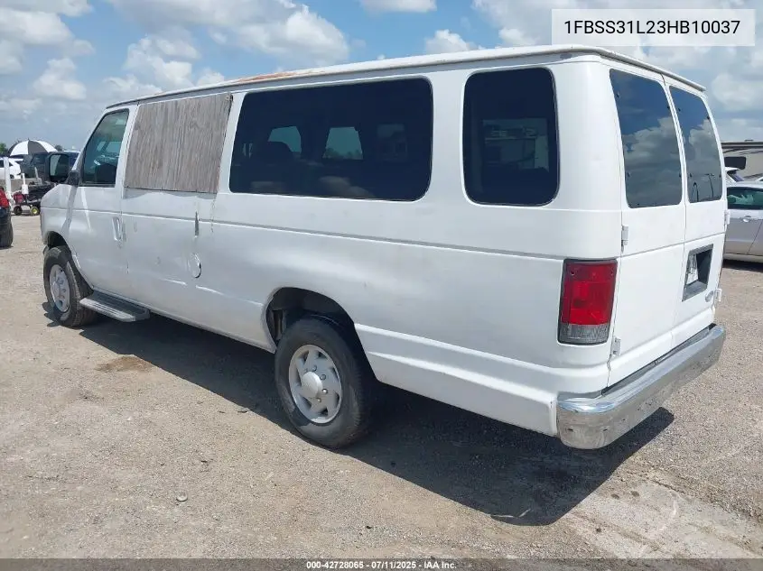 2003 Ford E-350 Super Duty Xl/Xlt VIN: 1FBSS31L23HB10037 Lot: 42728065