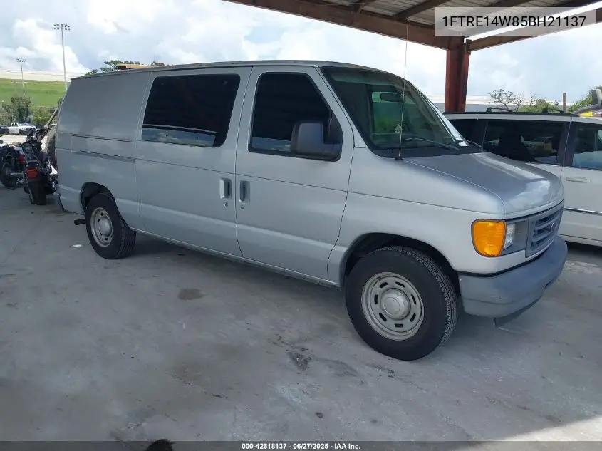 2005 Ford Econoline E150 Van VIN: 1FTRE14W85BH21137 Lot: 42618137