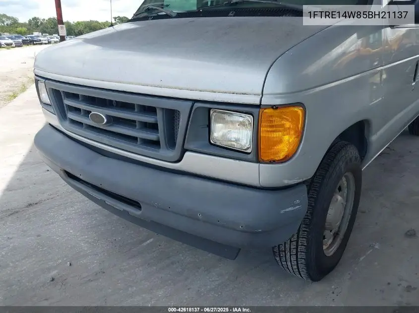 2005 Ford Econoline E150 Van VIN: 1FTRE14W85BH21137 Lot: 42618137