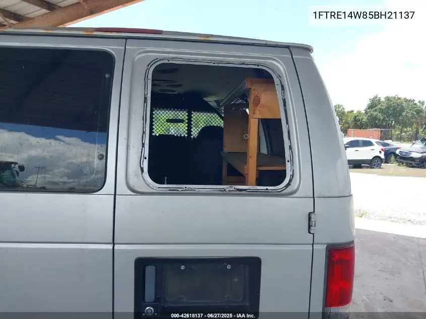 2005 Ford Econoline E150 Van VIN: 1FTRE14W85BH21137 Lot: 42618137