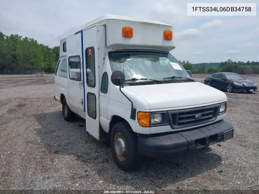 2006 Ford E-350 Super Duty Commercial/Recreational VIN: 1FTSS34L06DB34758 Lot: 42610913