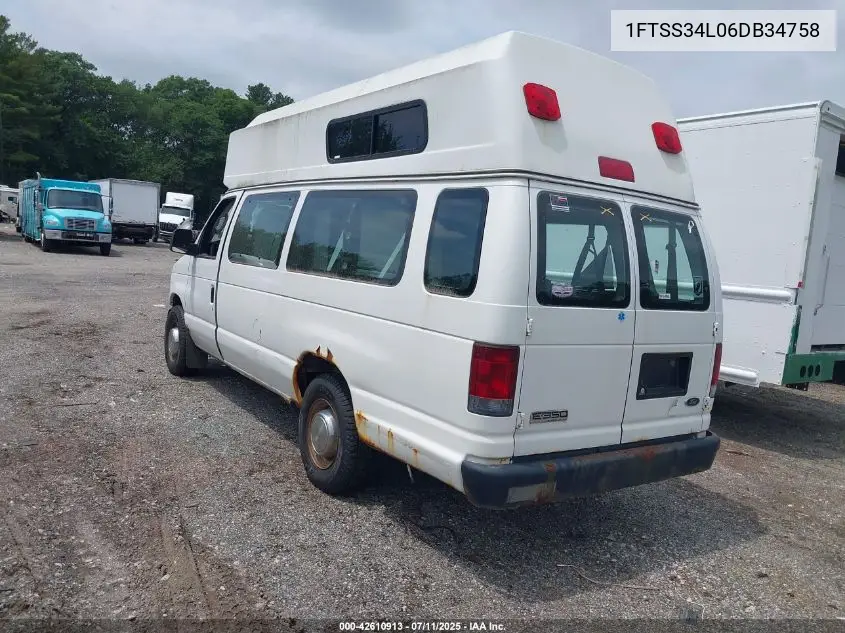 2006 Ford E-350 Super Duty Commercial/Recreational VIN: 1FTSS34L06DB34758 Lot: 42610913