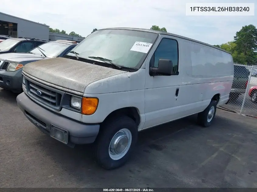 2006 Ford E-350 Super Duty Commercial/Recreational VIN: 1FTSS34L26HB38240 Lot: 42613649