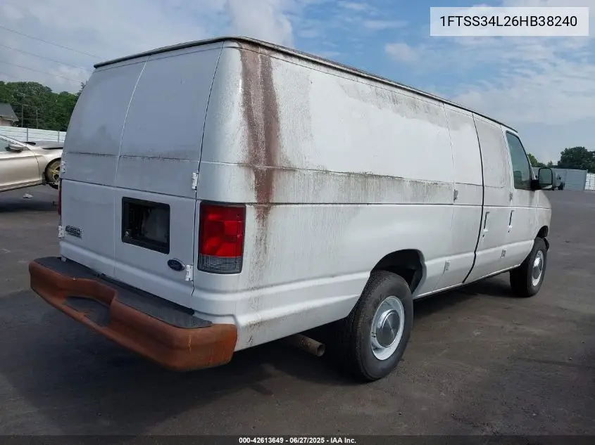 2006 Ford E-350 Super Duty Commercial/Recreational VIN: 1FTSS34L26HB38240 Lot: 42613649