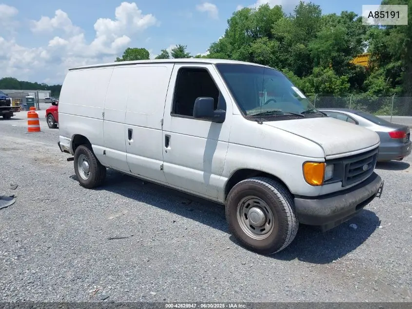 2006 Ford Econoline Van VIN: A85191 Lot: 42625947