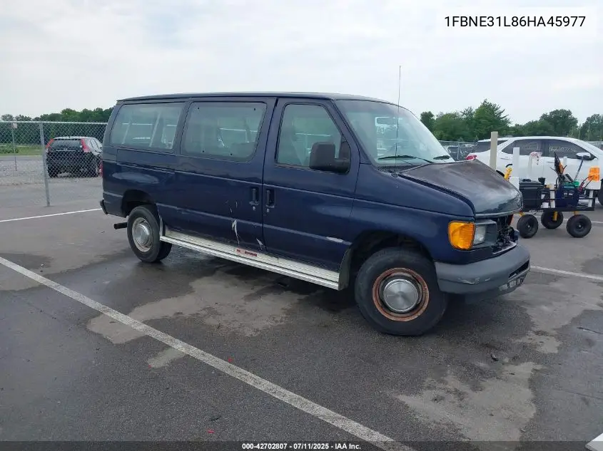2006 Ford Econoline E350 Super Duty Wagon VIN: 1FBNE31L86HA45977 Lot: 42702807