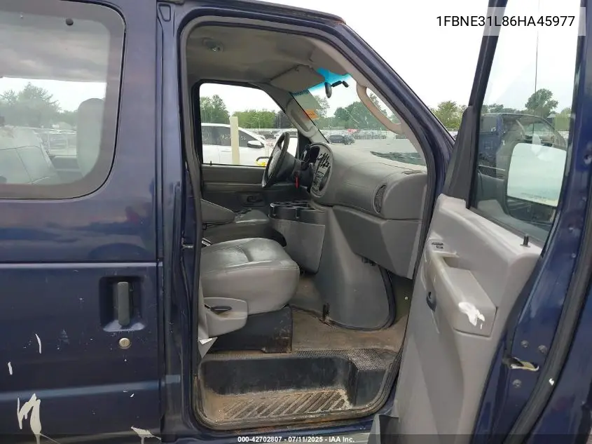 2006 Ford Econoline E350 Super Duty Wagon VIN: 1FBNE31L86HA45977 Lot: 42702807