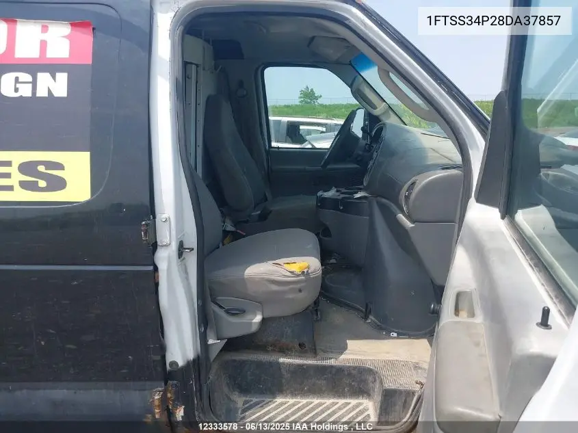 2008 Ford E-350 Super Duty Commercial VIN: 1FTSS34P28DA37857 Lot: 12333578