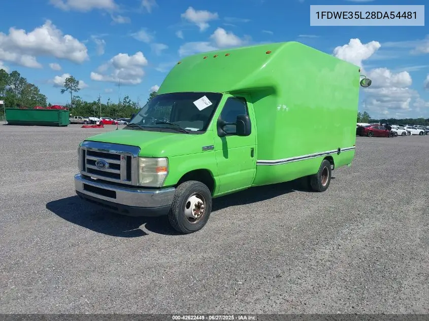 2008 Ford E-350 Cutaway VIN: 1FDWE35L28DA54481 Lot: 42622449