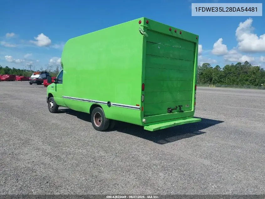 2008 Ford E-350 Cutaway VIN: 1FDWE35L28DA54481 Lot: 42622449