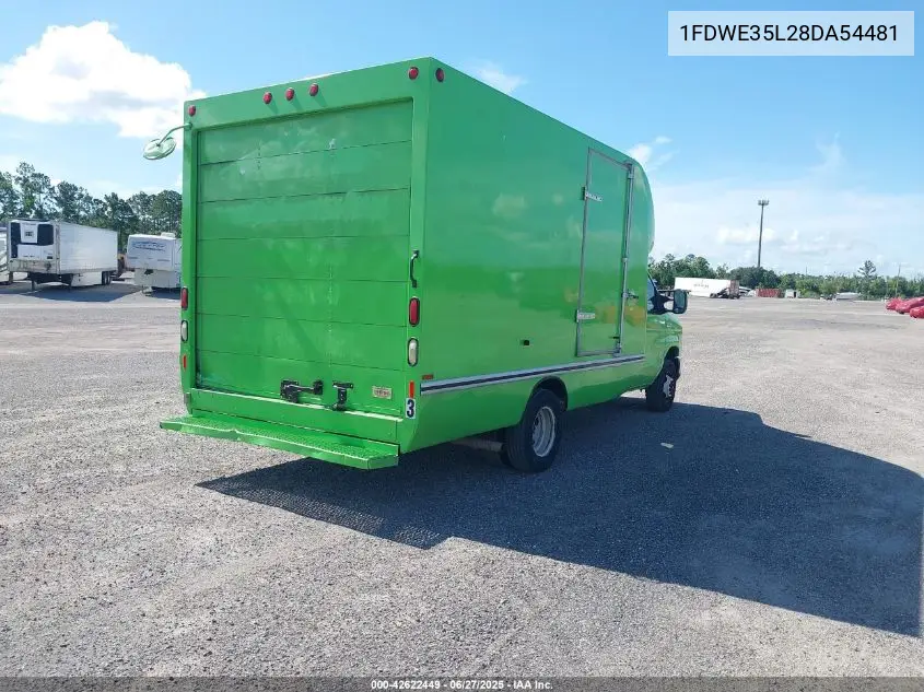 2008 Ford E-350 Cutaway VIN: 1FDWE35L28DA54481 Lot: 42622449
