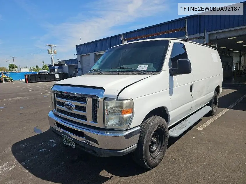 2011 Ford Econoline E250 Van VIN: 1FTNE2EW0BDA92187 Lot: 42636336