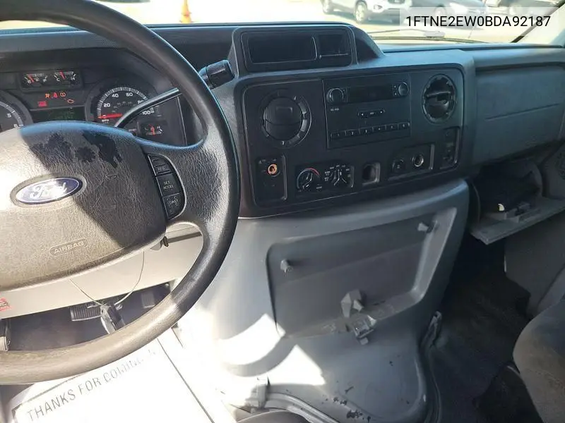 2011 Ford Econoline E250 Van VIN: 1FTNE2EW0BDA92187 Lot: 42636336